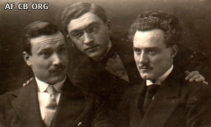 Da sinistra: Angelo Piancastelli, Mario Santandrea e Francesco Serantini